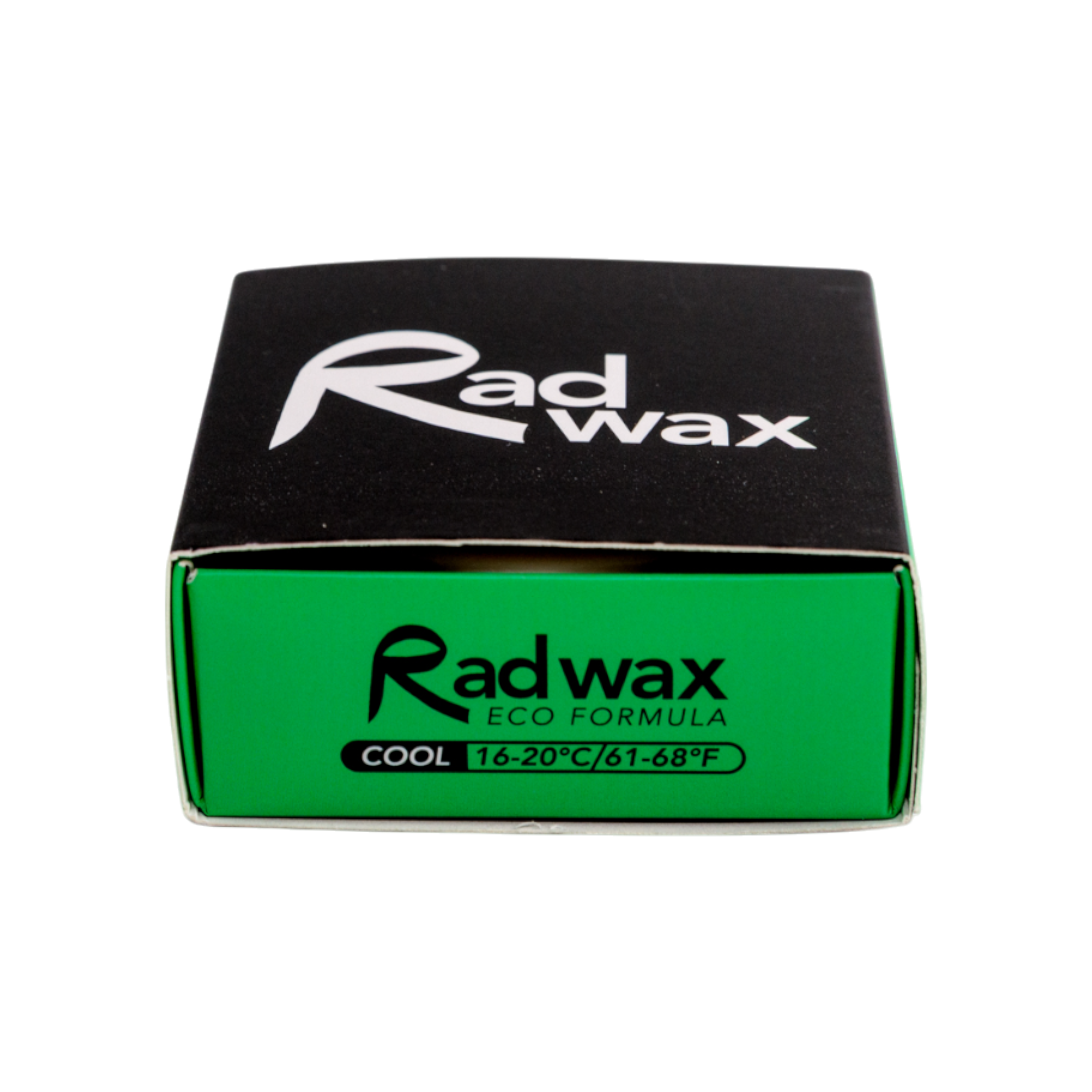 Rad Wax Cool Water Eco Surf Wax bar on white background