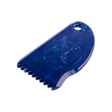 Rad Wax navy recycled plastic surfboard wax comb. Rad Wax eco surf wax. 